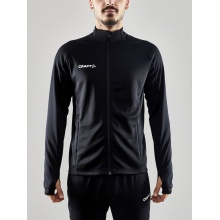 Craft Training Jacket Evolve Full Zip - durable mid-layer jacket made of stretch material - black Men